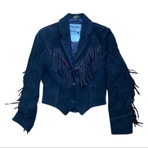 Pioneer Wear Vintage Suede Jacket with Fringes